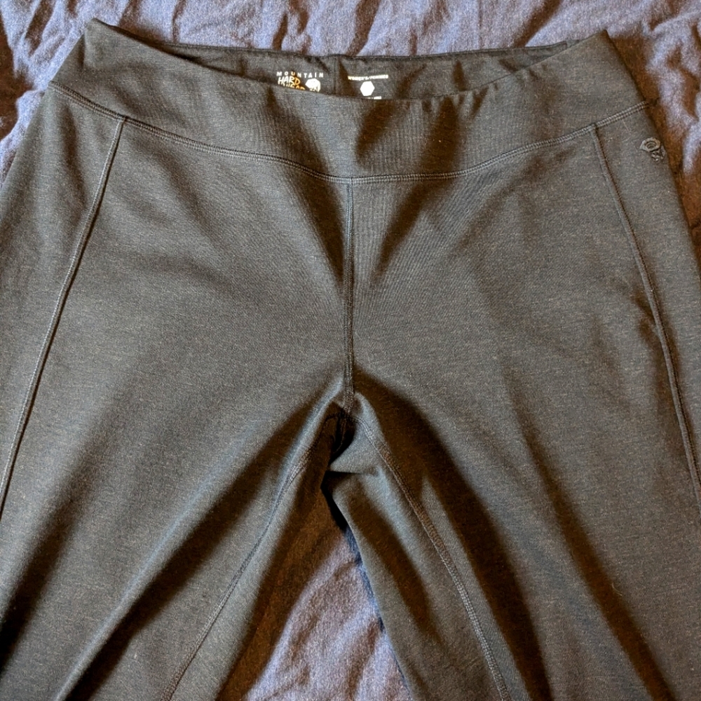 XL Mountain Hardwear Black Wool Blend Bootcut Pants